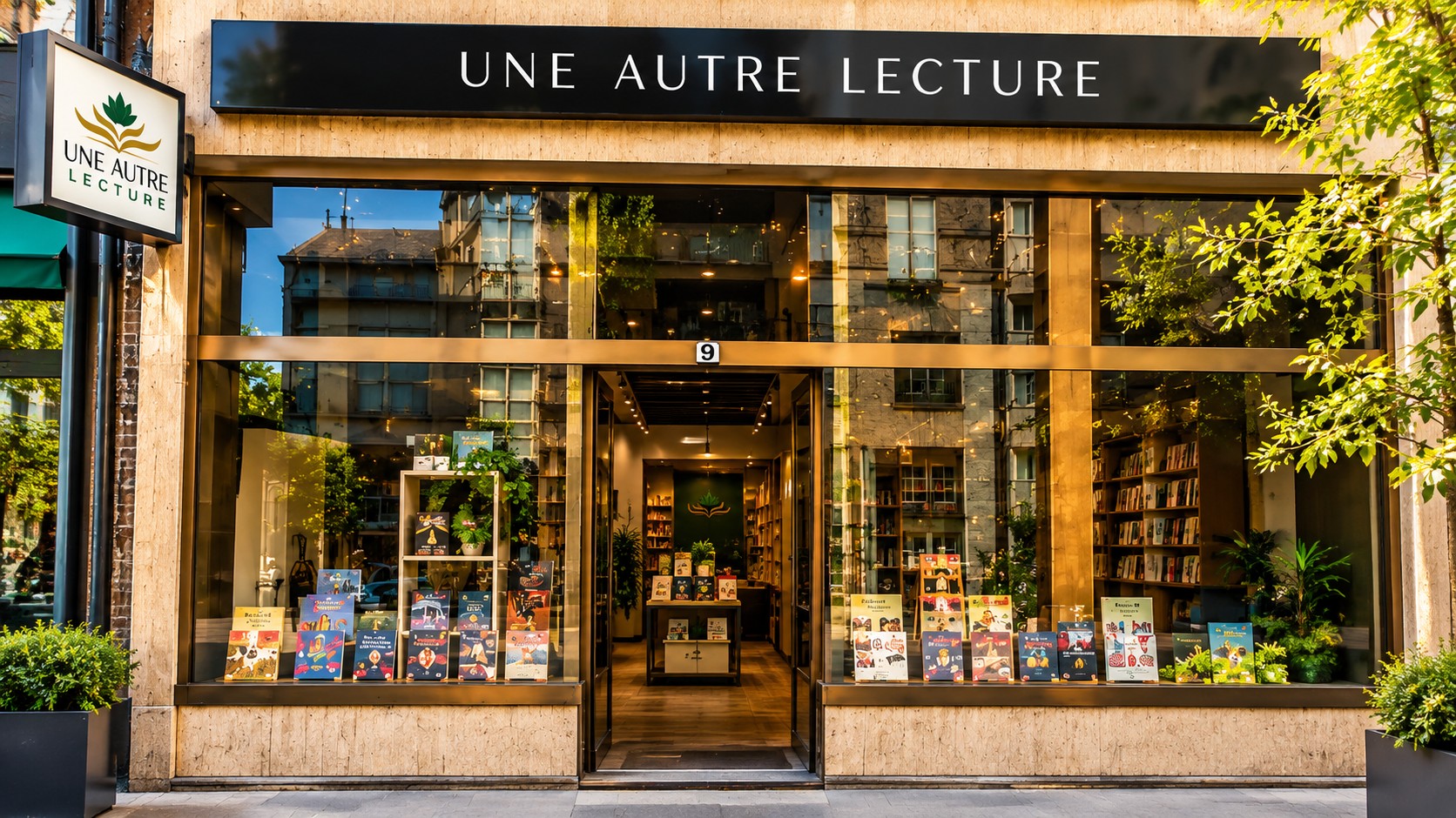 Façade de la librairie Une Autre Lecture à Paris